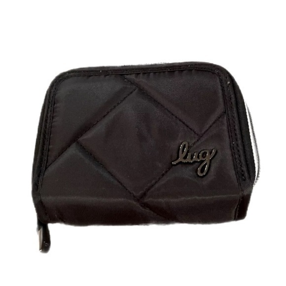 Lug Splits SE RFID Quilted Black Wallet - NWOT